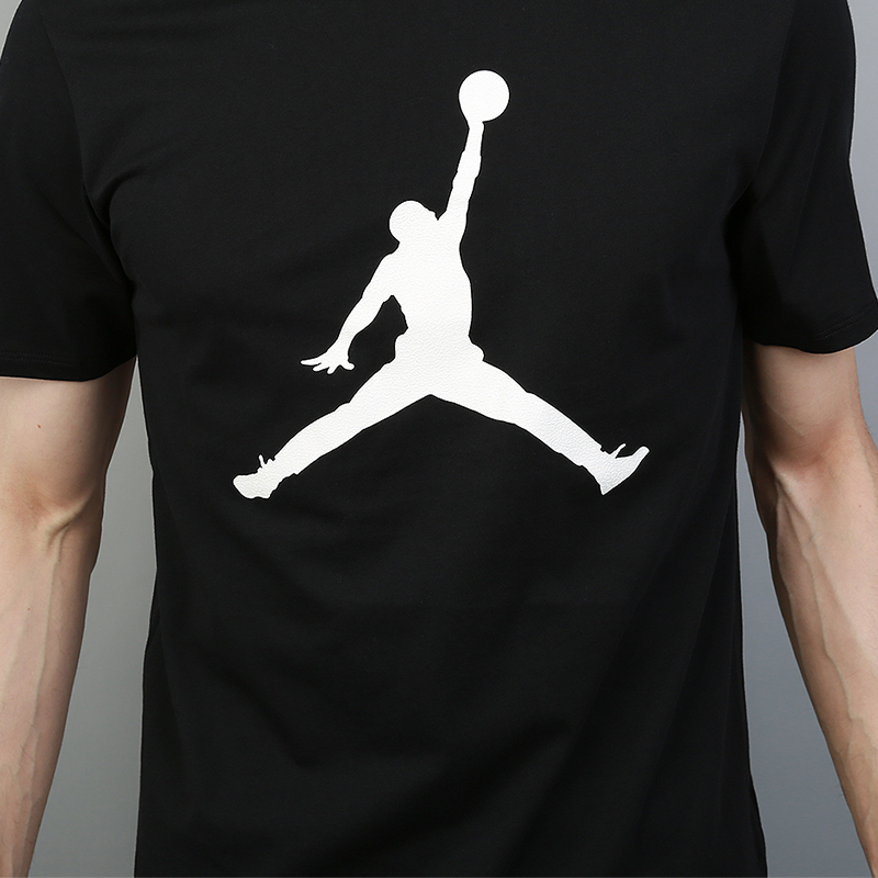 мужская черная футболка Jordan Iconic Jumpman Tee 908017-010 - цена, описание, фото 2